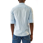 Paulo Long Sleeve Button Up Shirt // Blue (L)