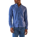 Santiago Long Sleeve Button Up Shirt // Indigo (XL)