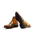 Goodlife Military Brogue Boots // Cognac + Khaki (US: 7.5)