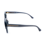 Jimmy Choo // Women's 018V Sunglasses // Dark Lens Blue Glitter
