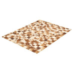 Emily Cowhide Patchwork Rug