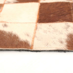 Emily Cowhide Patchwork Rug