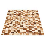 Emily Cowhide Patchwork Rug