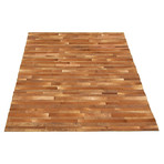 Nicole Cowhide Patchwork Rug