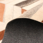 Allison Cowhide Patchwork Rug