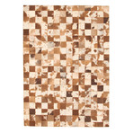 Emily Cowhide Patchwork Rug