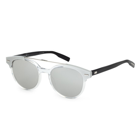 Men's Blacktie BLACKTIE220S-0T6E-SS Sunglasses // Crystal Black + Silver Mirror