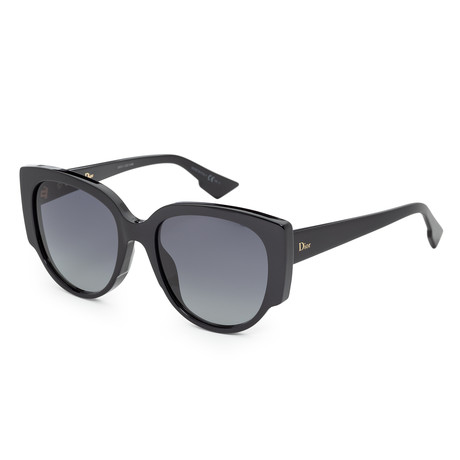 Women's Night Sunglasses // Black + Gray Gradient