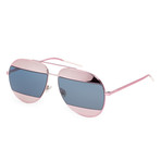 Unisex Split Aviator Sunglasses // Pink + Violet + Blue