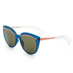 Women's Sunglasses // Blue + Pink + Green