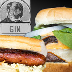 GIN Infused Party Pack Burger & Bratwurst // 24 Servings