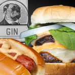 GIN Infused Party Pack Burger & Hot Dog // 33 Servings