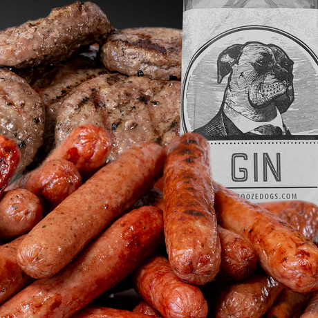 GIN Infused Party Pack Burger & Hot Dog // 33 Servings