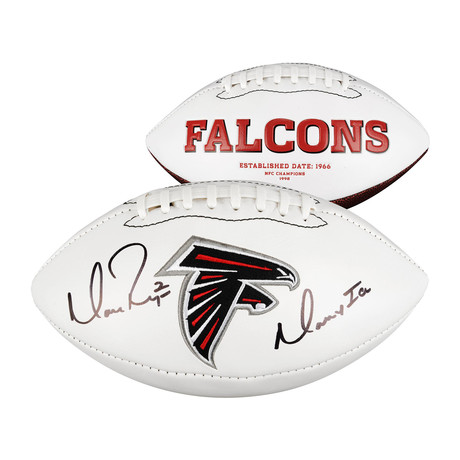 Matt Ryan Atlanta Falcons Autographed White Panel Football with "Matty Ice" Inscription