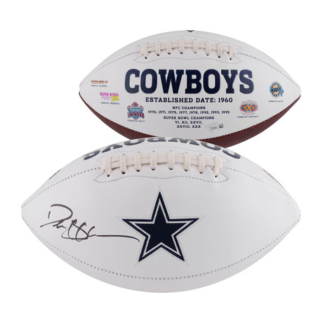 Deion Sanders Dallas Cowboys Autographed White Panel Football