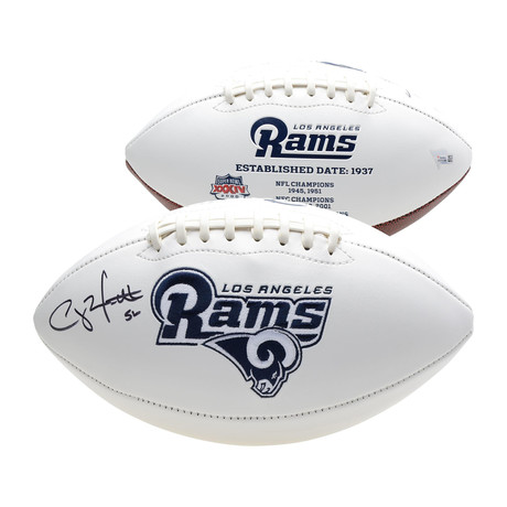 Clay Matthews Los Angeles Rams Autographed White Panel Football