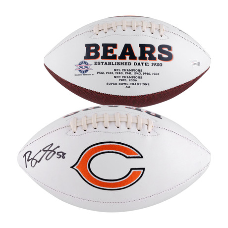 Roquan Smith Chicago Bears Autographed White Panel Football