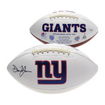 Daniel Jones New York Giants Autographed White Panel Football