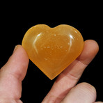 Orange Calcite Heart