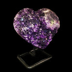 Amethyst Heart on Base // Large