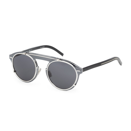 Men's Genese Sunglasses // Crystal Black + Gray Blue