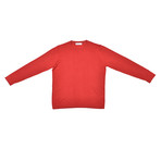 Kiril Cashmere Silk Blend Crew Neck Sweater // Red (Euro: 56)
