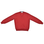 Radek Cashmere Silk Blend V-Neck Sweater // Red (Euro: 54)