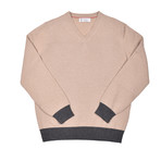 Ziven Cashmere V-Neck Sweater // Beige (Euro: 52)