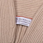 Timo Cashmere Blend Heavy Knit Cardigan // Beige (Euro: 50)