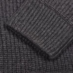 Bram Cashmere Heavy Knit Sweater Jacket // Gray (Euro: 46)