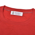 Kiril Cashmere Silk Blend Crew Neck Sweater // Red (Euro: 50)