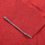 Milan Cashmere Blend Cardigan Sweater // Red (Euro: 56)