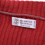 Daan Heavy Knit Cardigan Sweater // Red (Euro: 50)