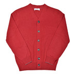 Milan Cashmere Blend Cardigan Sweater // Red (Euro: 52)