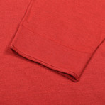 Kiril Cashmere Silk Blend Crew Neck Sweater // Red (Euro: 54)