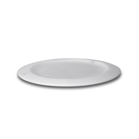 Piatto Piano // Dining Plate (White Michelangelo Marble)