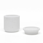 Pyxis // Medium Pot (White Michelangelo Marble)