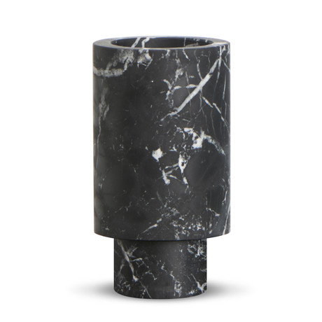 Inside Out // Flower Vase (Black Marquina Marble)