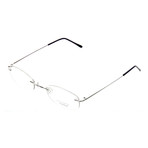 Unisex Rectangular Optical Frames // Silver