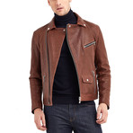 Layton Biker // Red + Brown (M)