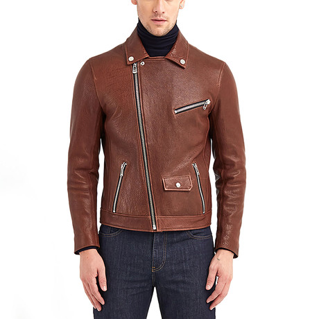 Layton Biker // Red + Brown (S)