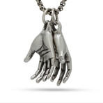 Hands of Openness Necklace // Vintage Silver
