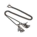 Hands of Openness Necklace // Vintage Silver
