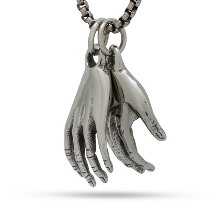 Hands of Openness Necklace // Vintage Silver