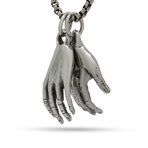 Hands of Openness Necklace // Vintage Silver