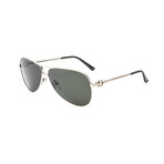 SF167S-756 Sunglasses // Shiny Yellow Gold + Gray Green