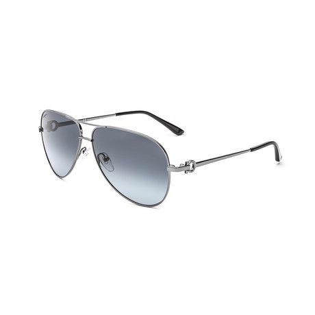 SF167S-033 Sunglasses // Shiny Dark Gunmetal + Gray