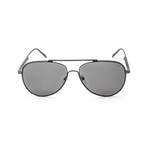 SF174S-021 Sunglasses // Shiny Dark Gunmetal + Black