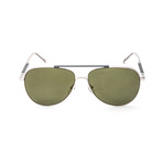 SF174S-726 Sunglasses // Shiny Gold + Olive Green