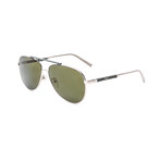 SF174S-726 Sunglasses // Shiny Gold + Olive Green